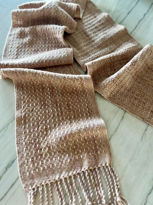 New Rigid Heddle Weaving Pattern: The Hagelslag Scarf