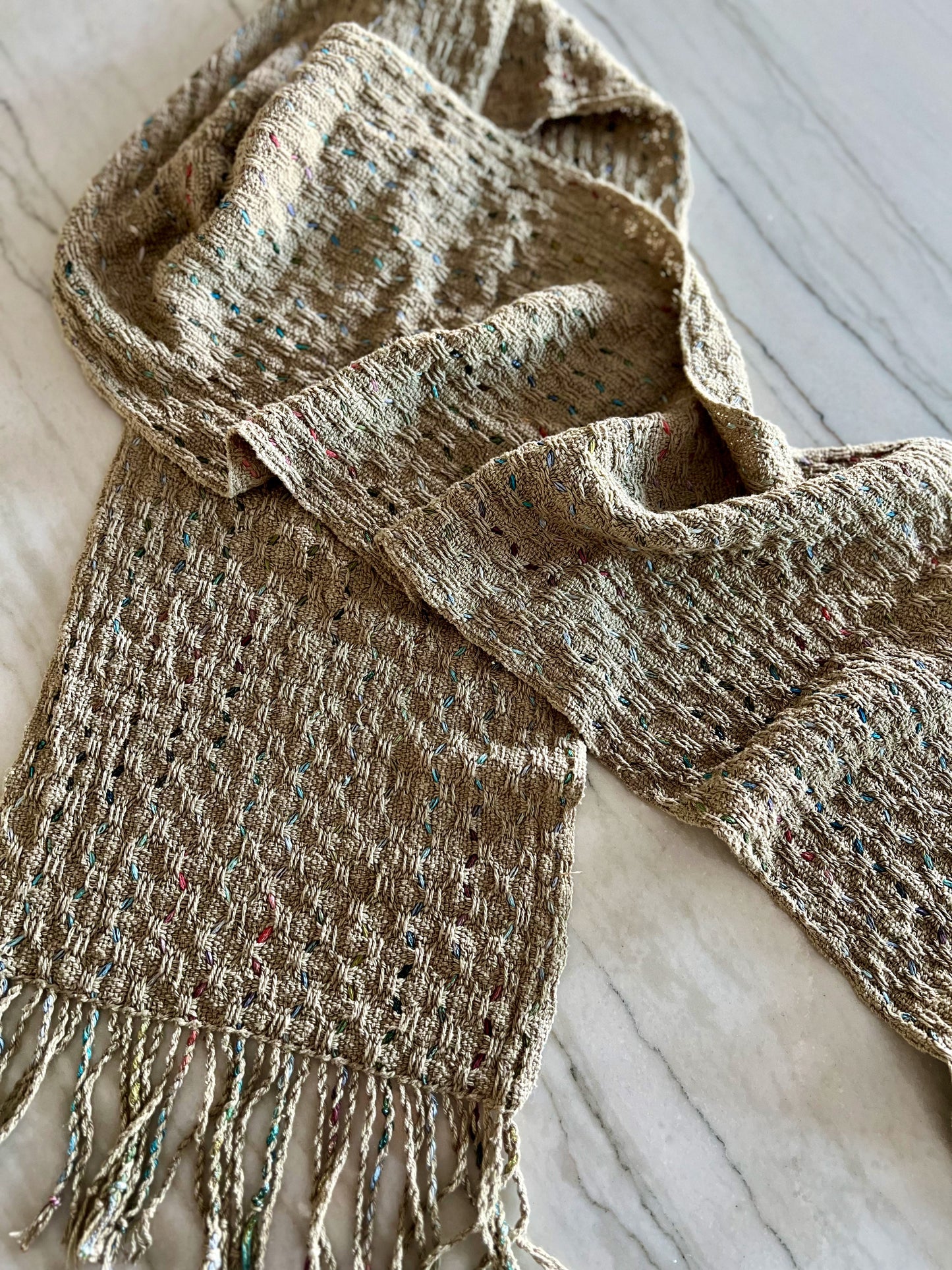 Rigid Heddle Weaving Pattern: Waves Deflected Warp Scarf