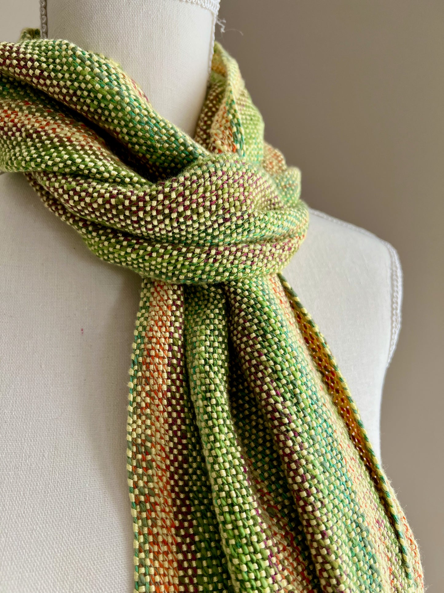 Garden Stripes Bamboo Scarf