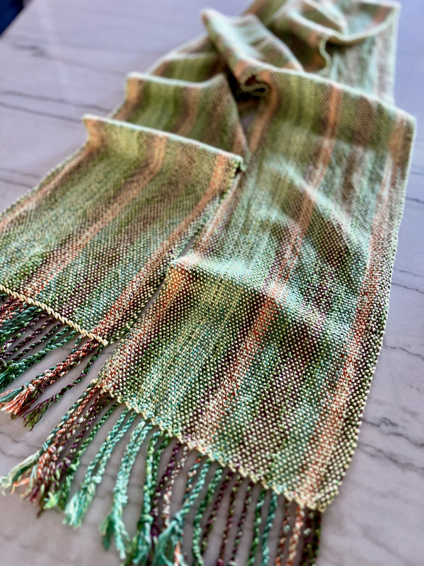 Garden Stripes Bamboo Scarf