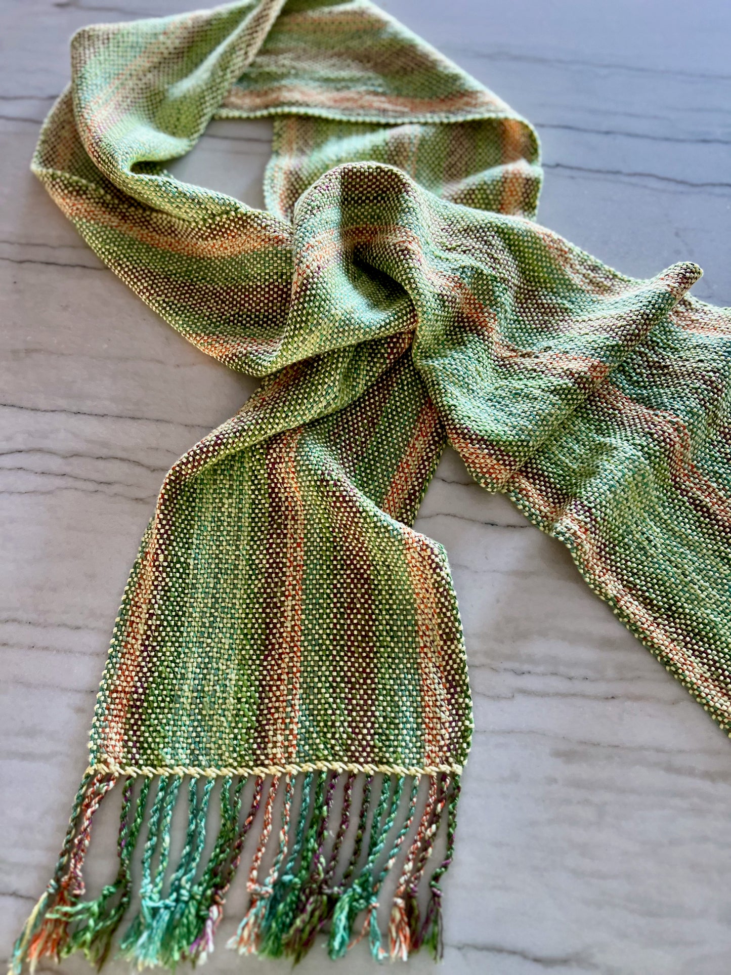 Garden Stripes Bamboo Scarf