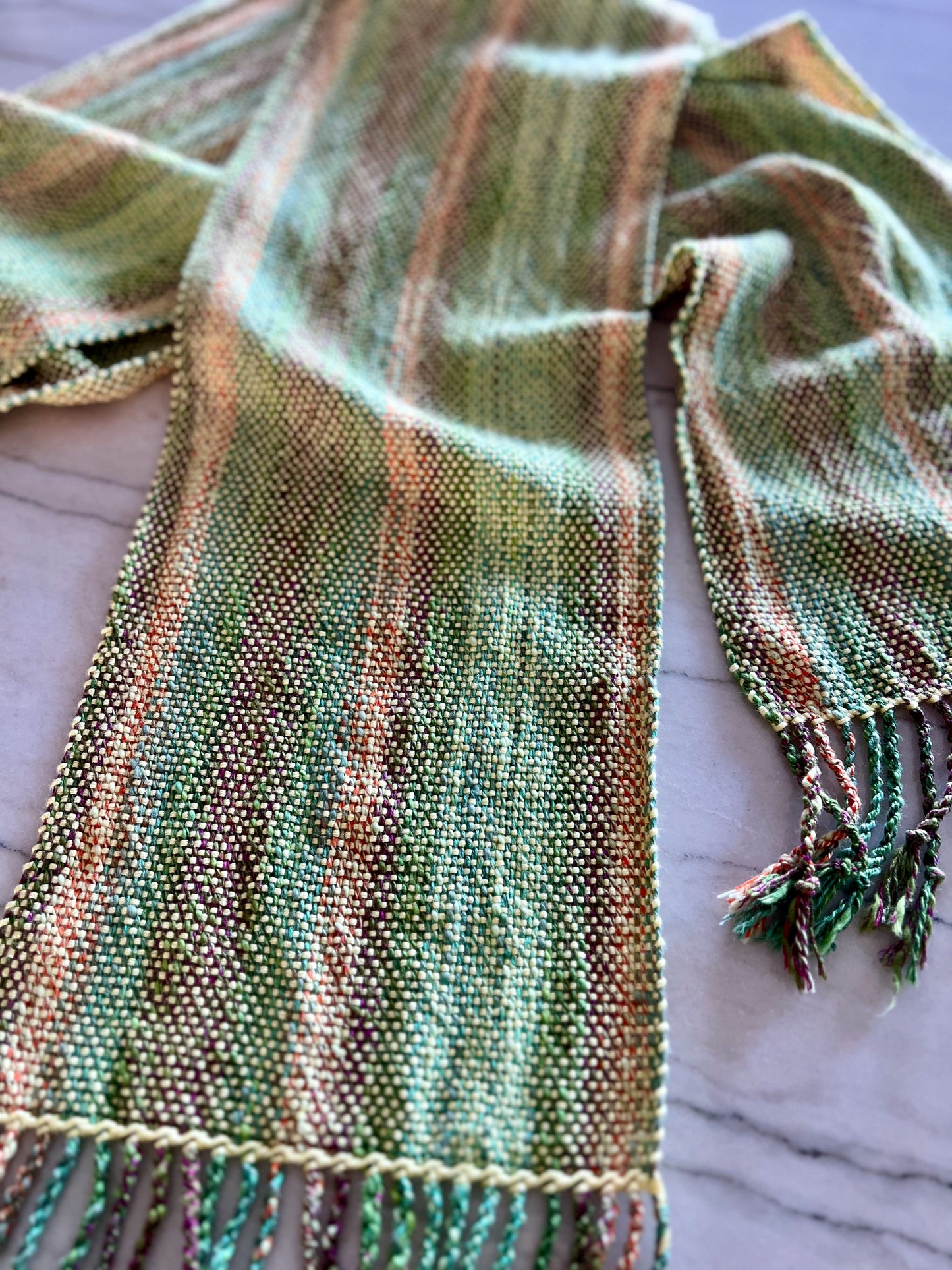 Garden Stripes Bamboo Scarf