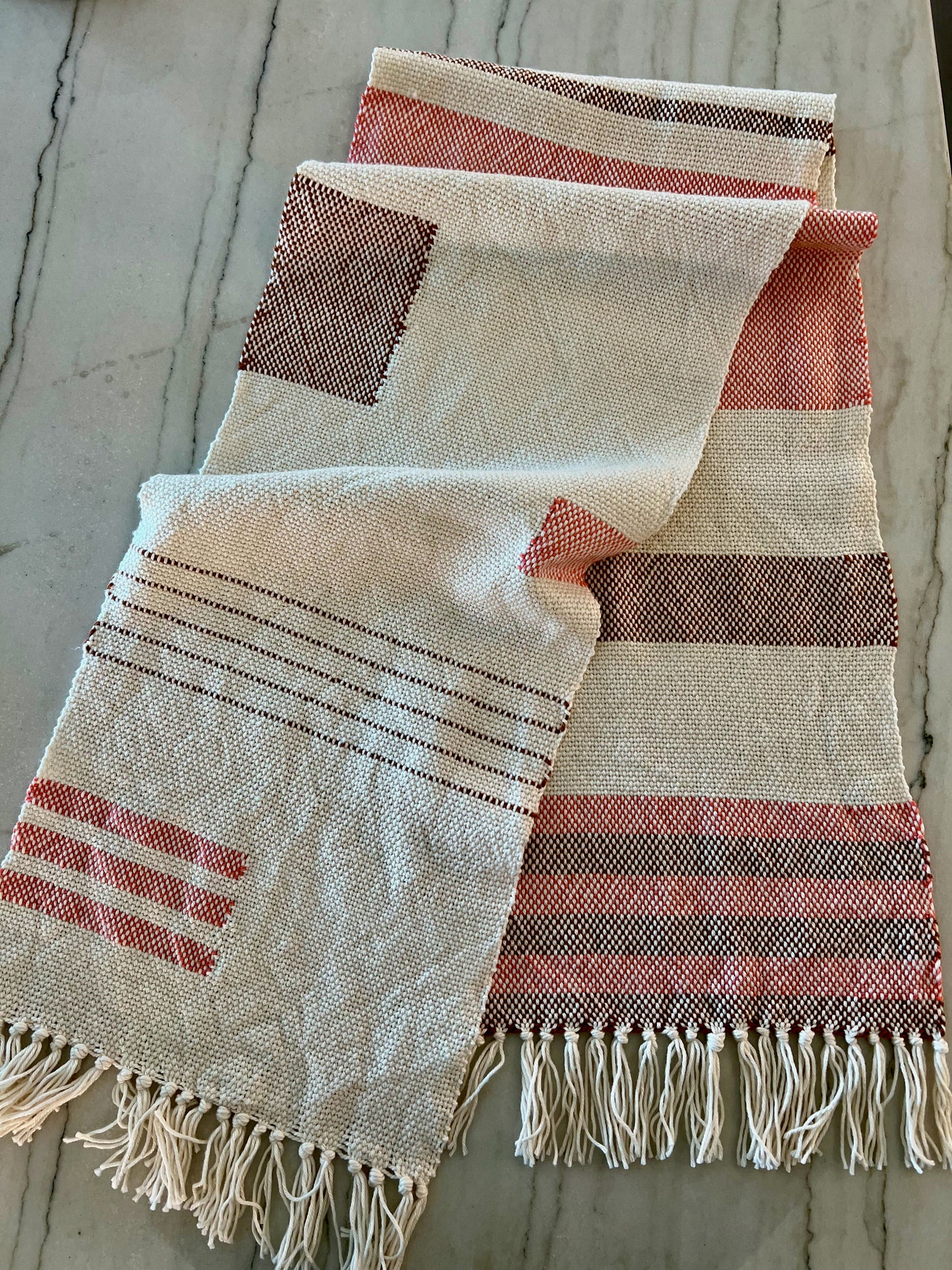 Squared Stripes & Blocks Scarf