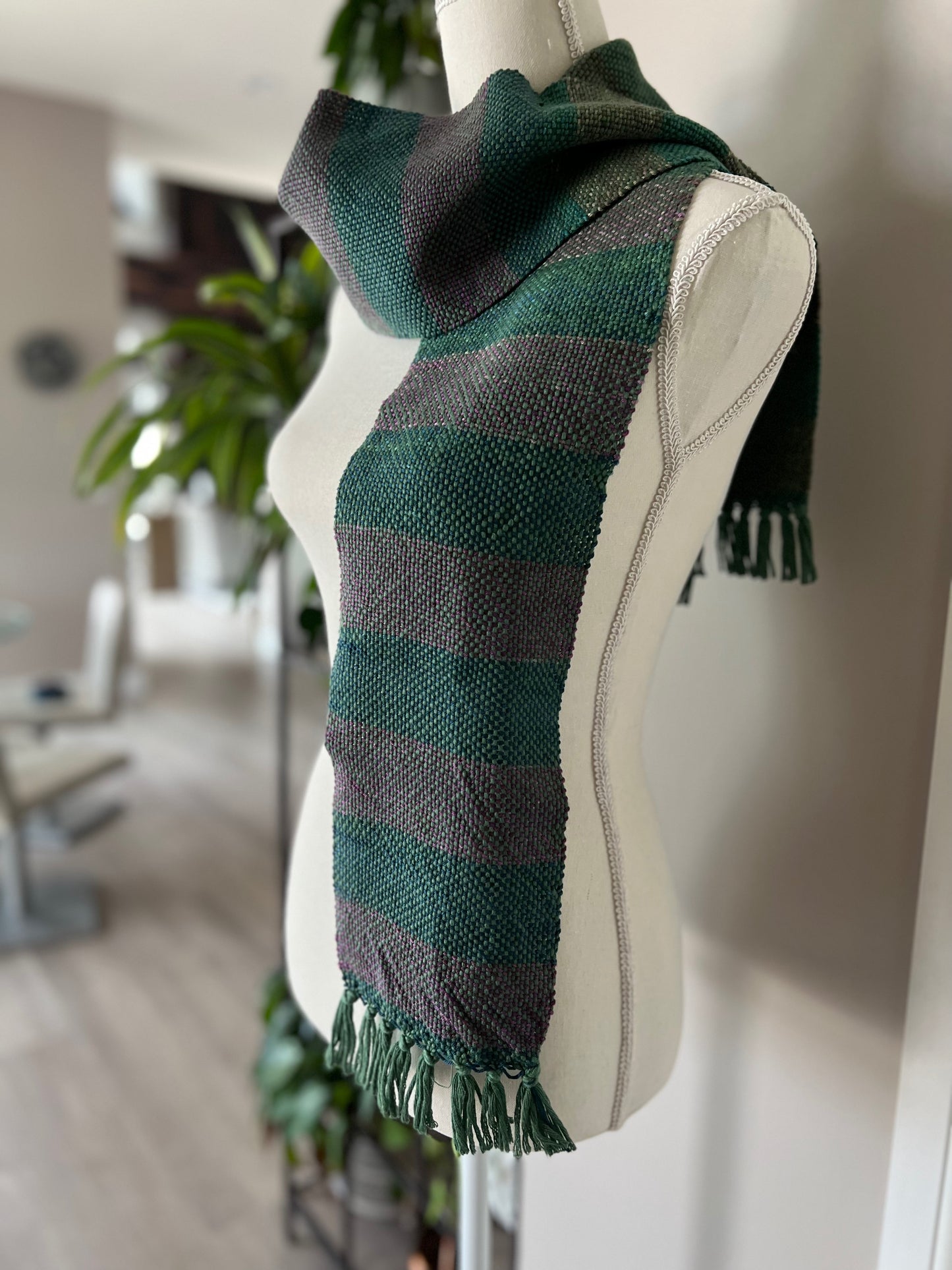 Hunter Skinny Striped Scarf