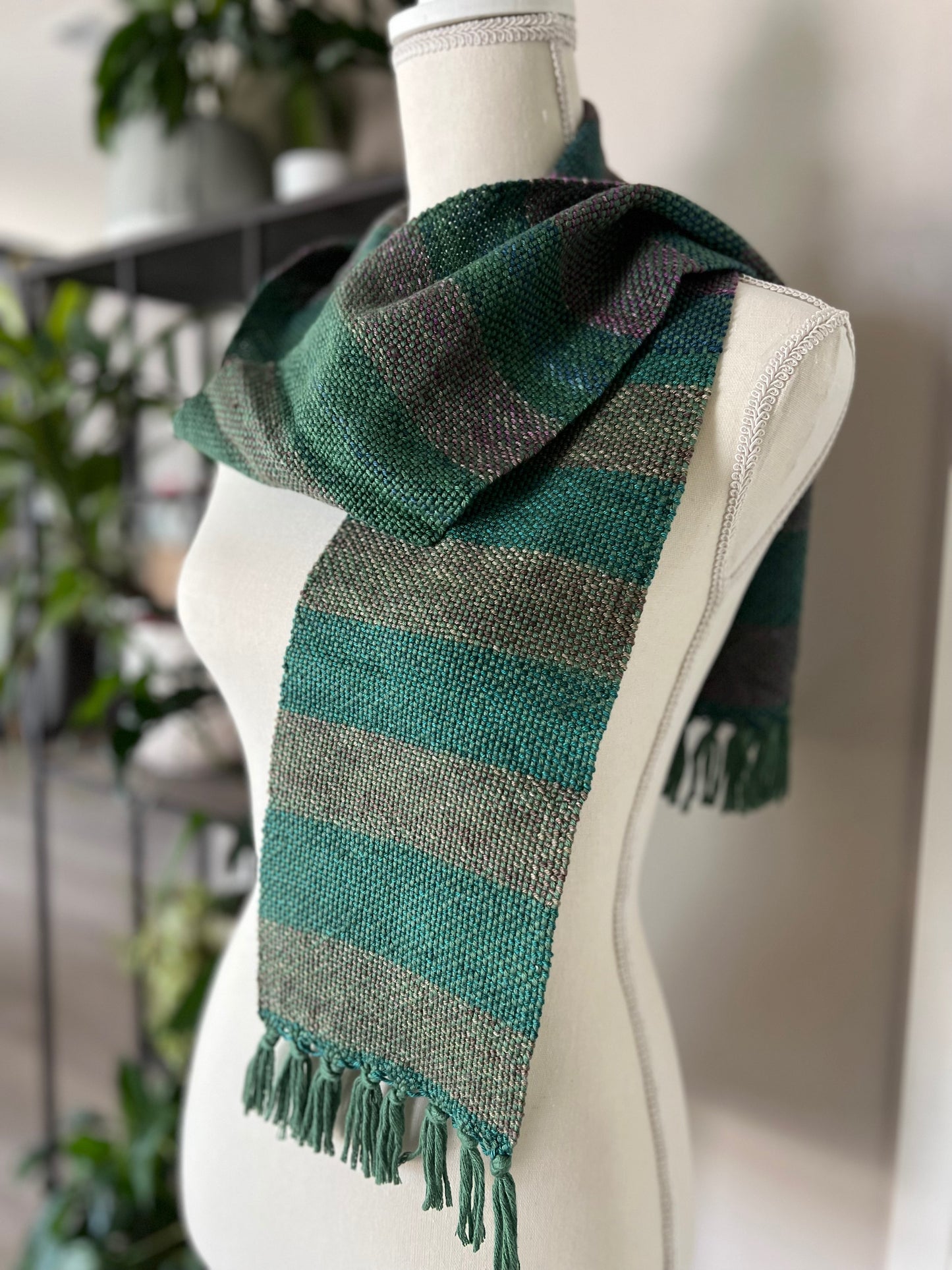 Hunter Skinny Striped Scarf