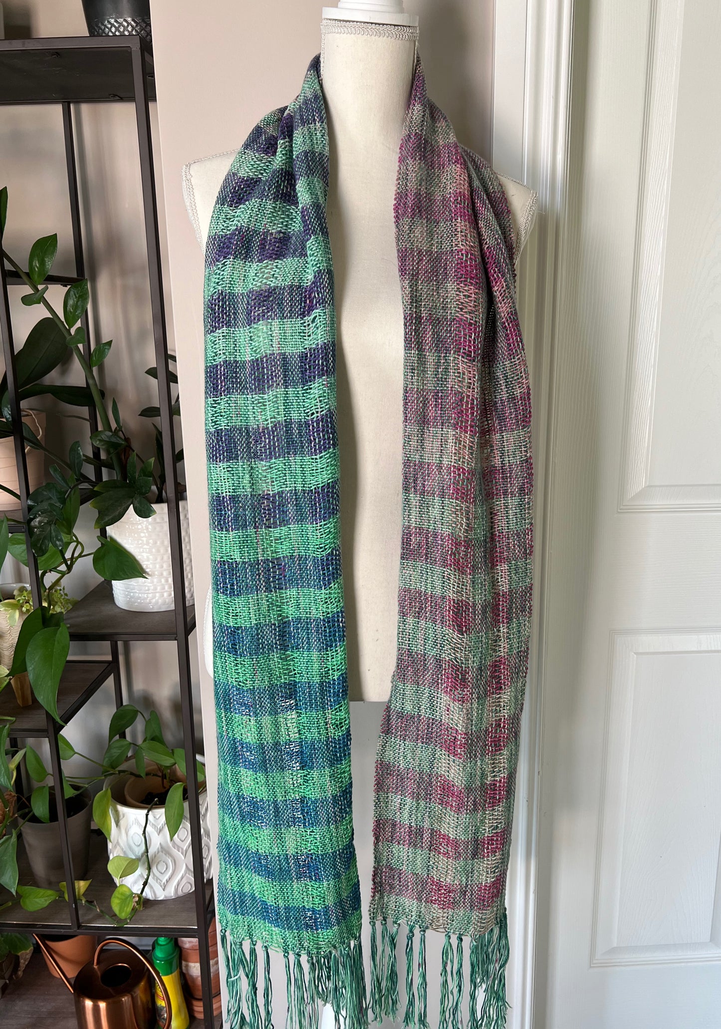 Hibiscus Silk/Wool/Cotton Scarf