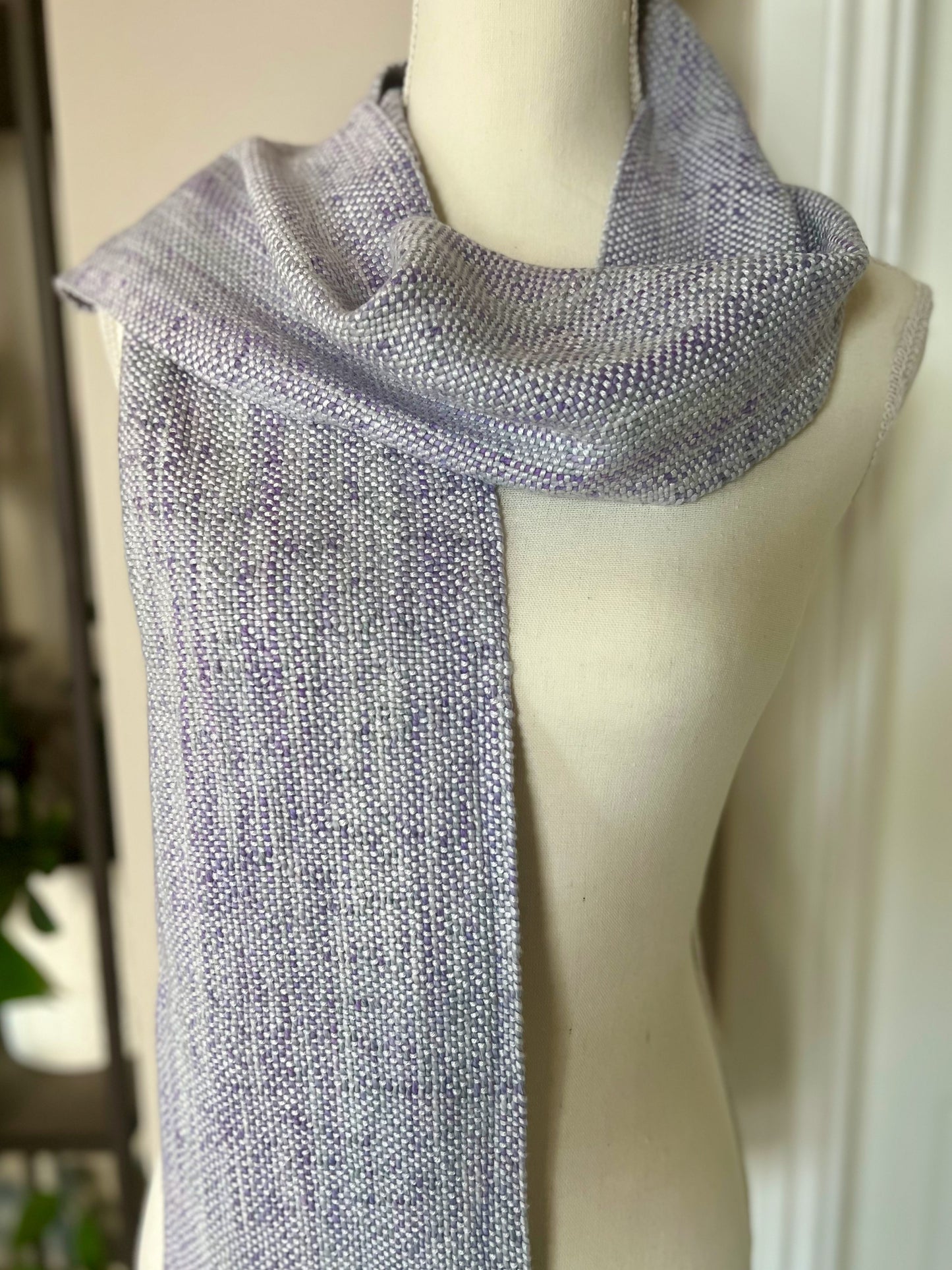 Heathered Lilac Cotton/Bamboo Scarf