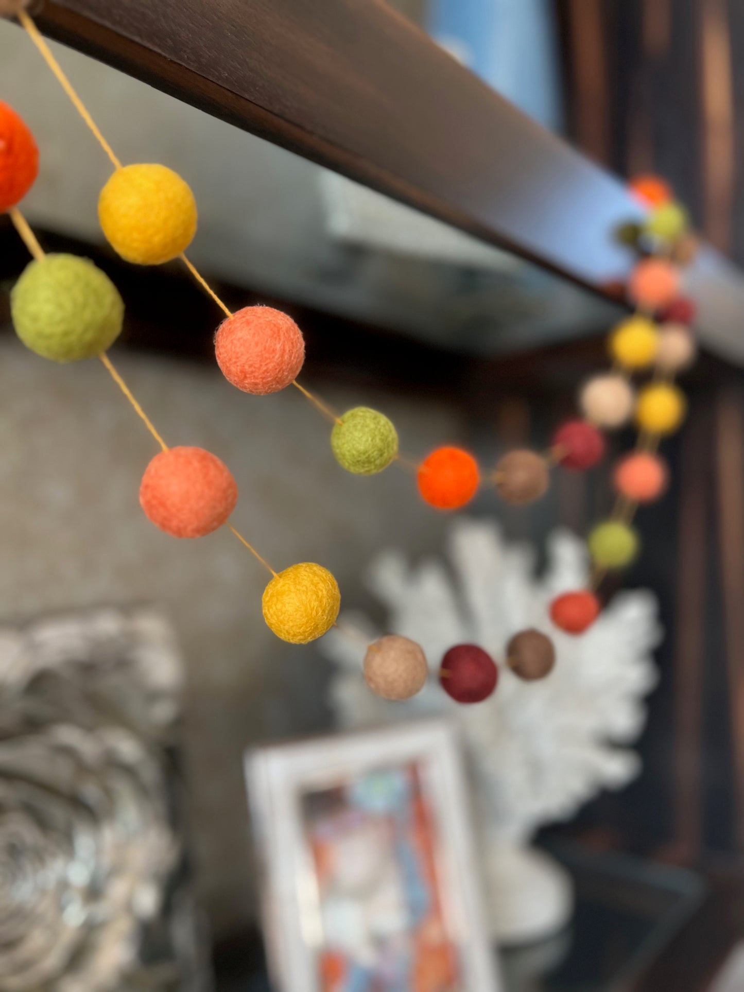 DIY Felt Ball Garland Kit - Autumn Mix