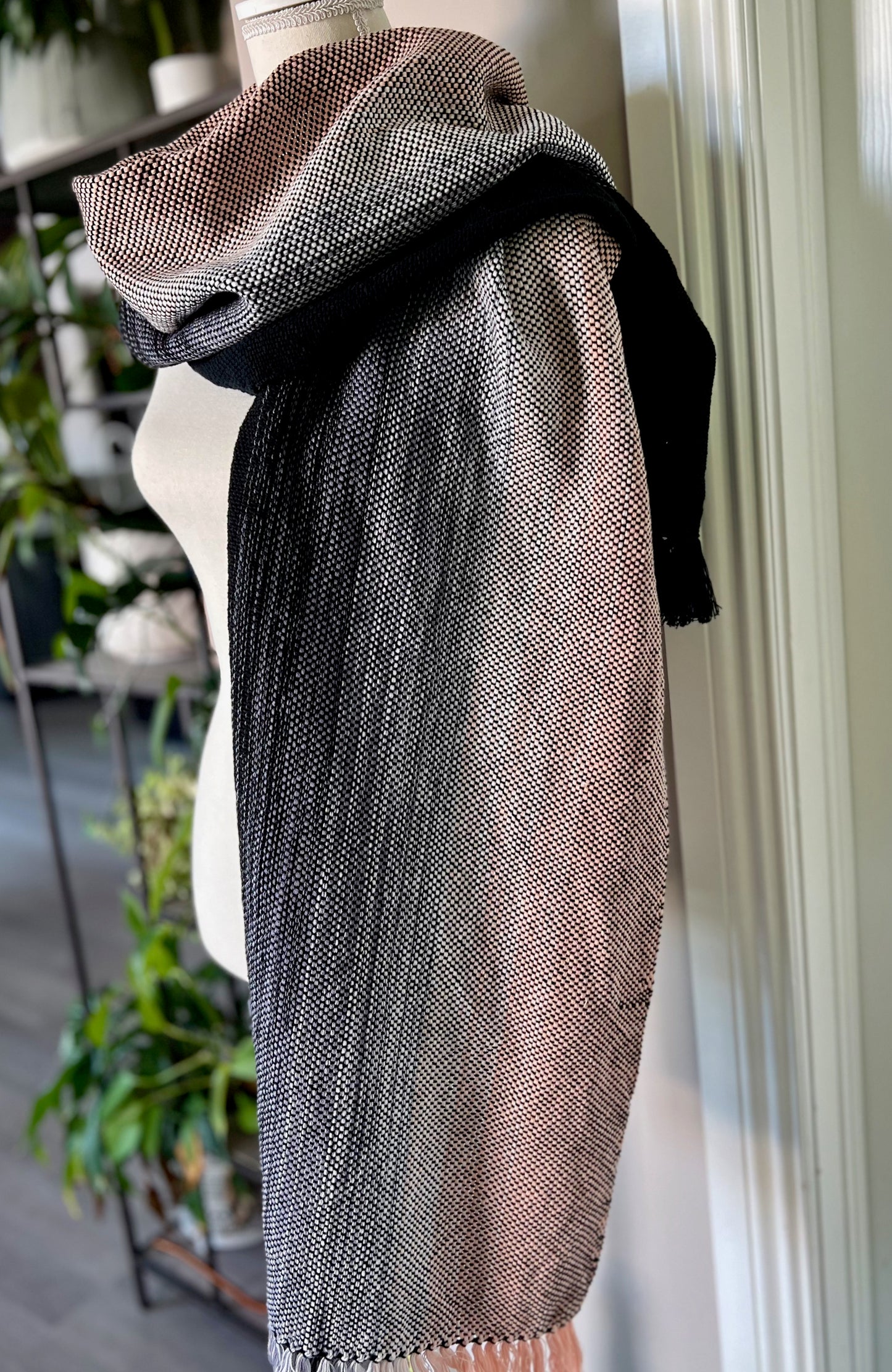 Black Swan Cotton Ombre Wrap