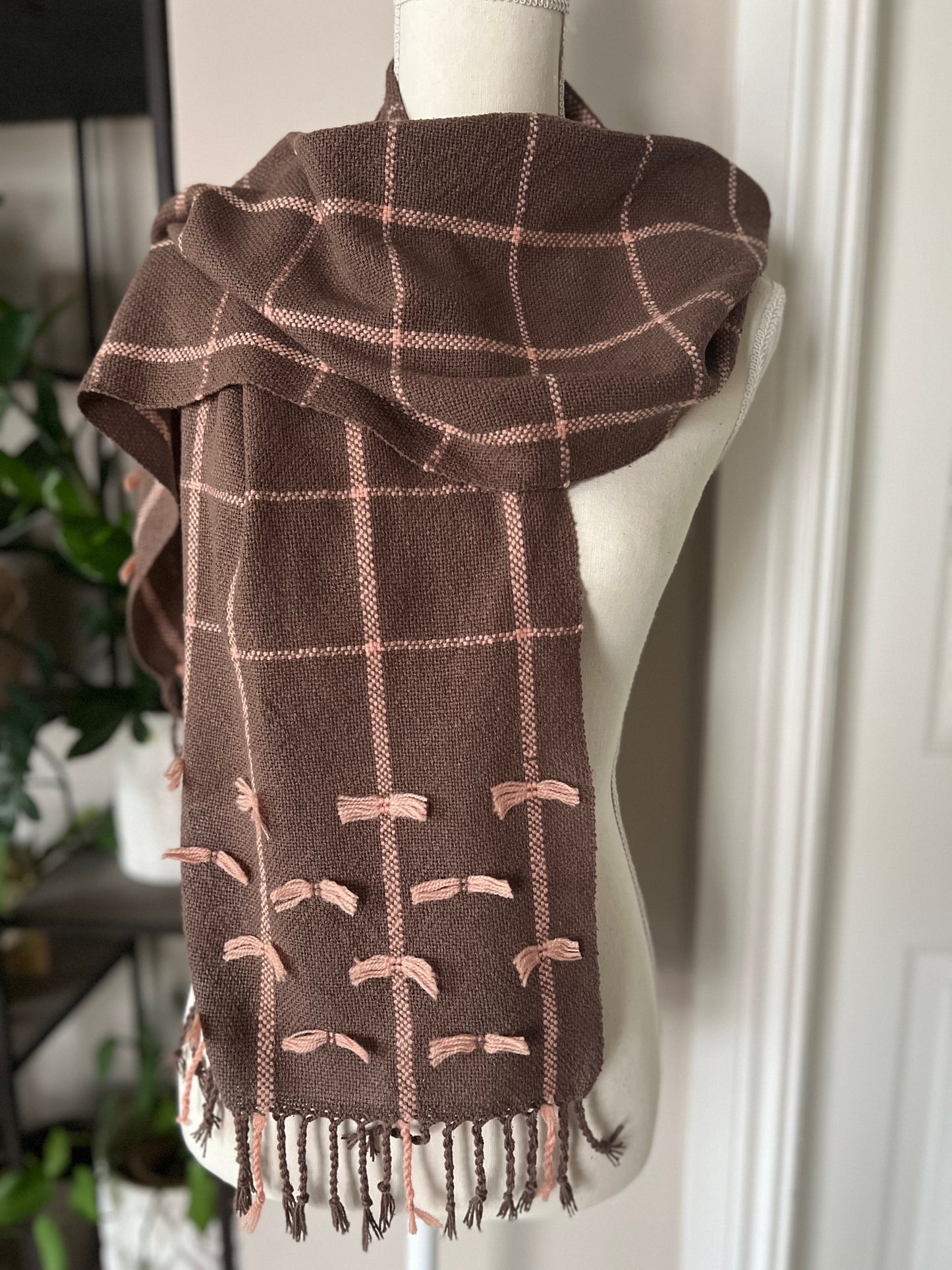 Silk Noil Bows Scarf