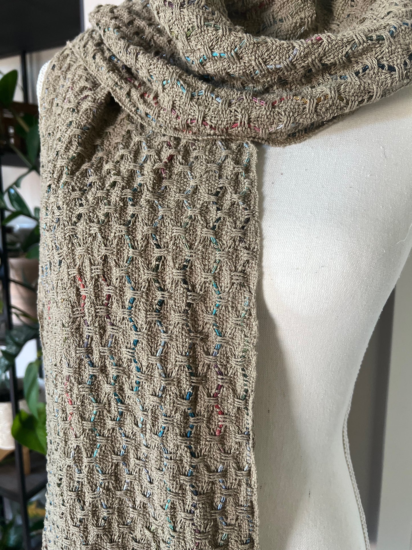 Rigid Heddle Weaving Pattern: Waves Deflected Warp Scarf