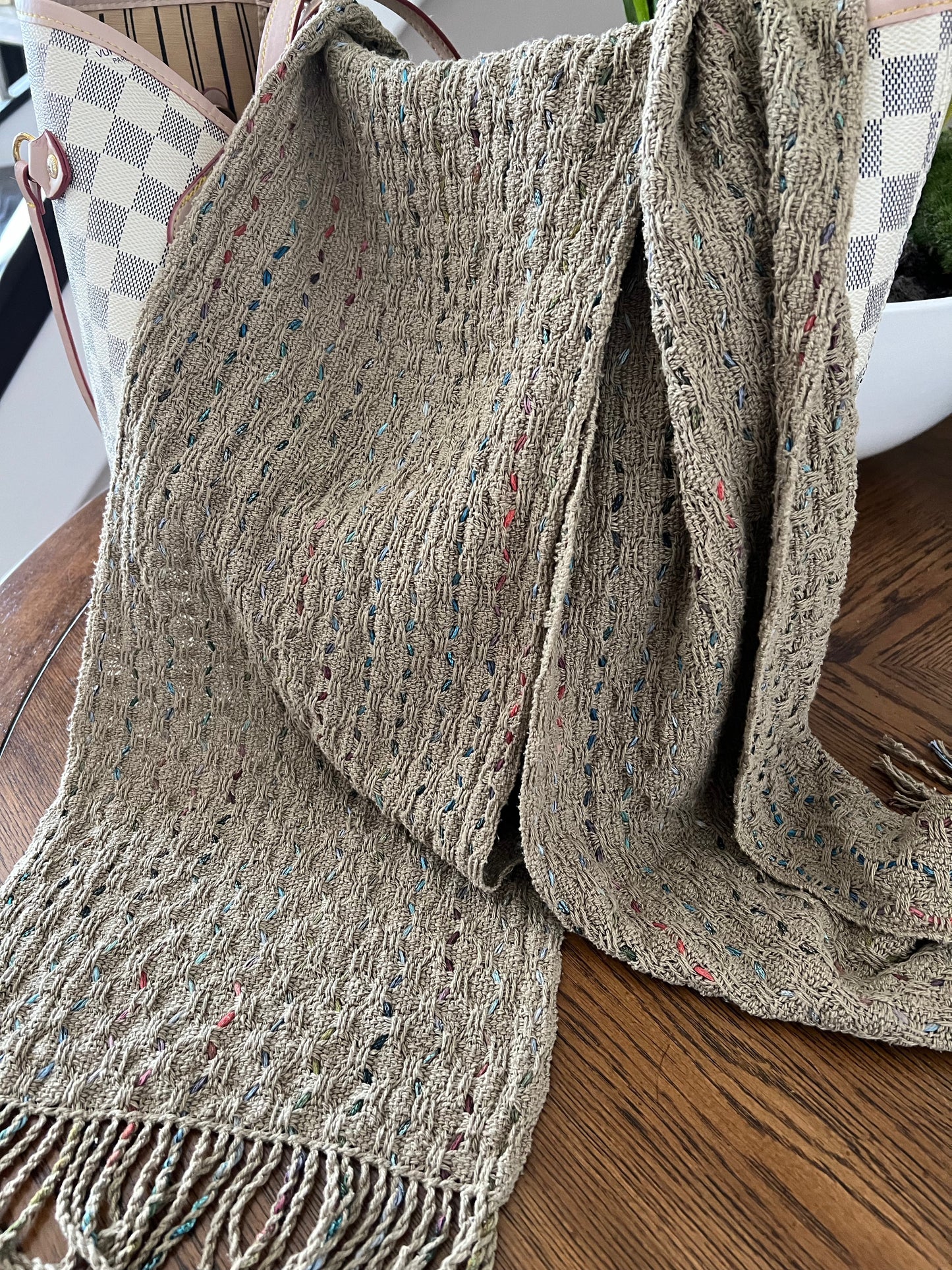 Rigid Heddle Weaving Pattern: Waves Deflected Warp Scarf