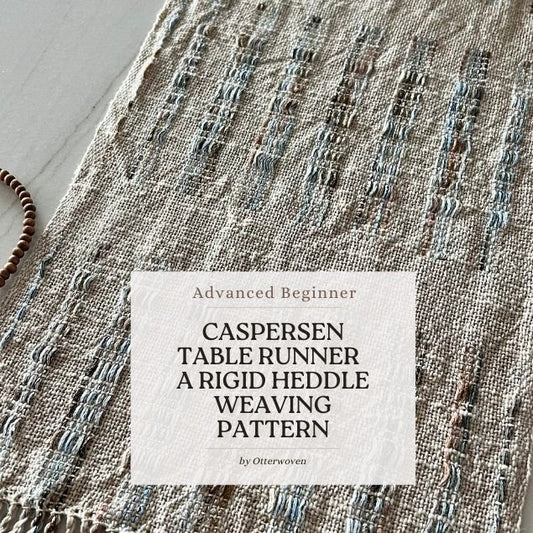 Rigid Heddle Weaving Pattern: Caspersen Supplemental Warp Table Runner