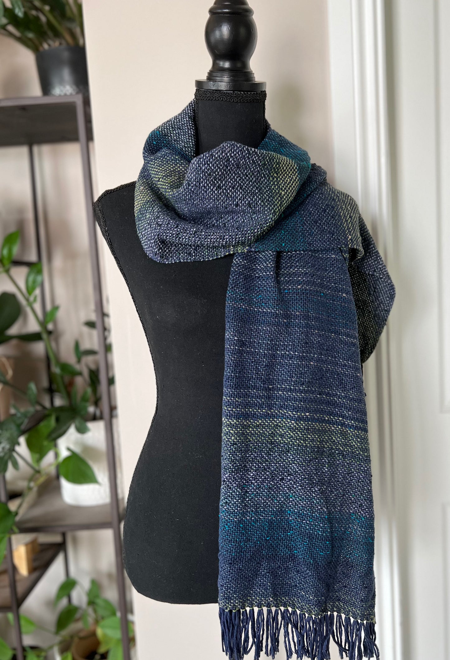 Peacock Stripe Scarf