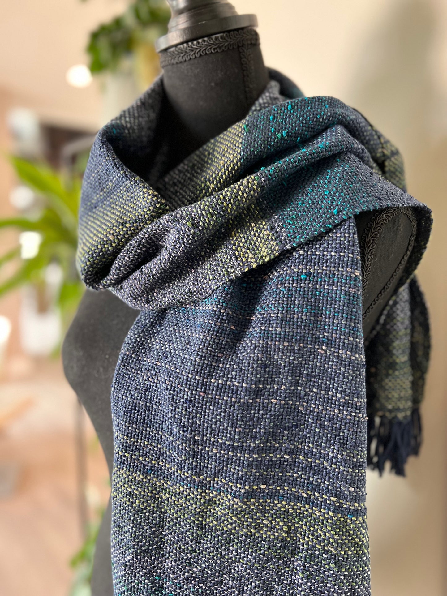 Peacock Stripe Scarf