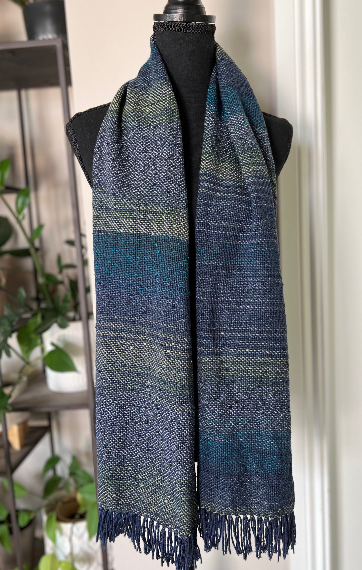 Peacock Stripe Scarf