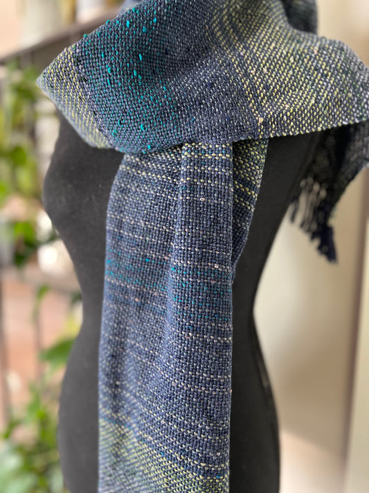 Peacock Stripe Scarf