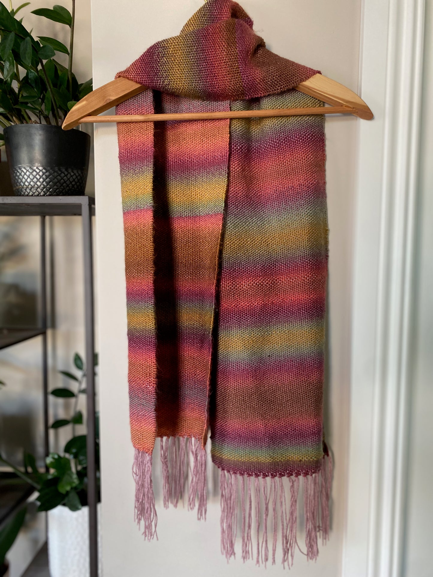 Ombre Scarf in Autumn Rose