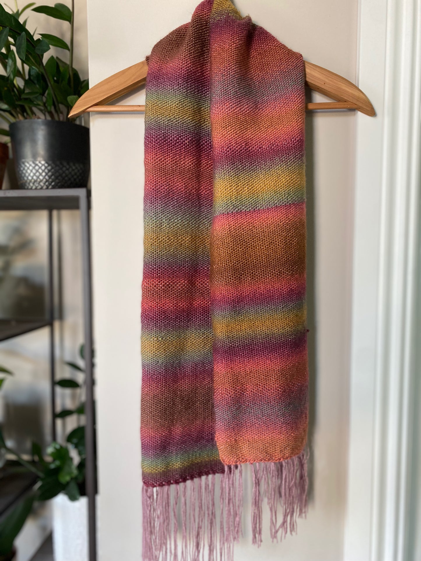 Ombre Scarf in Autumn Rose