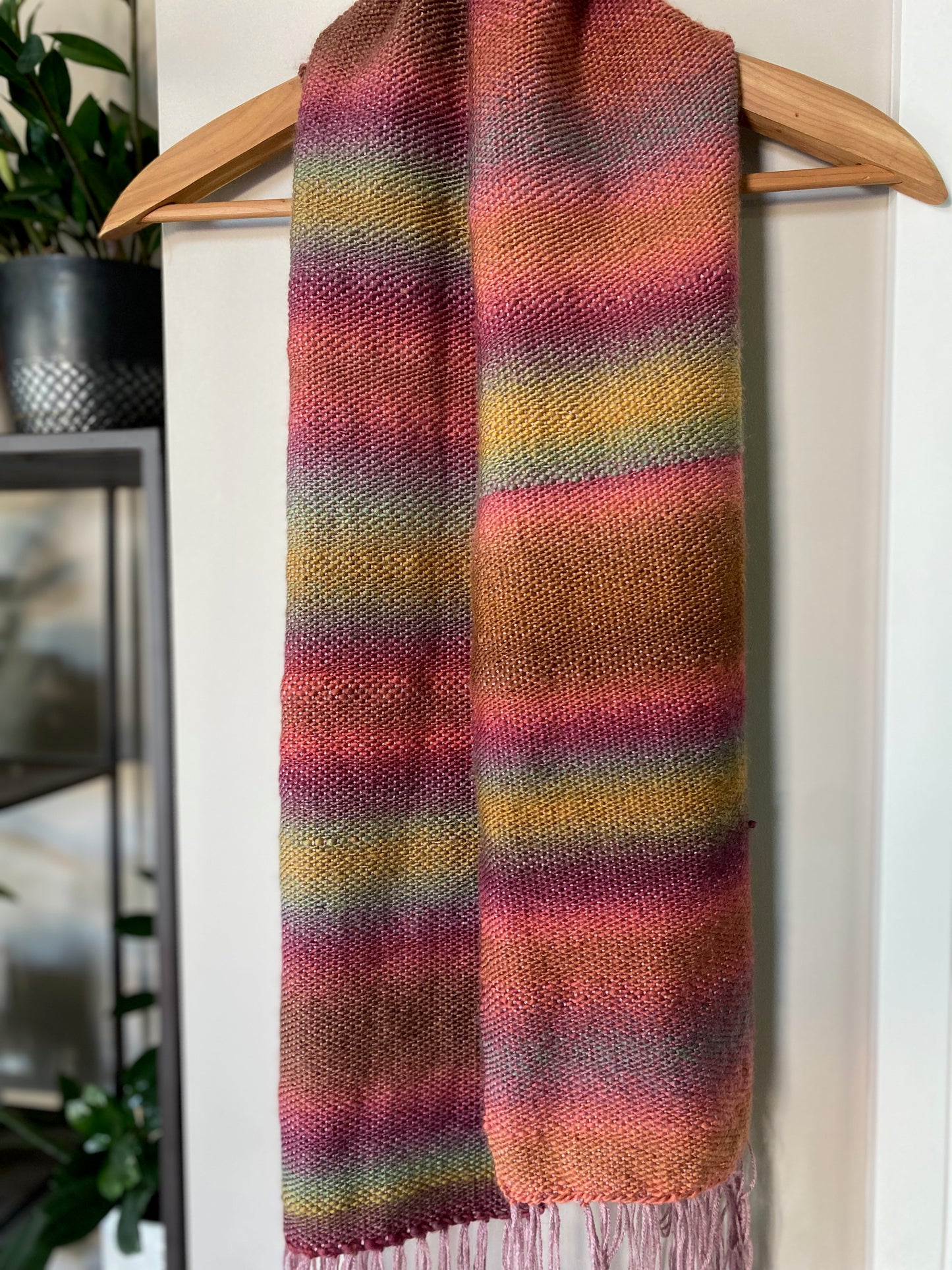 Ombre Scarf in Autumn Rose