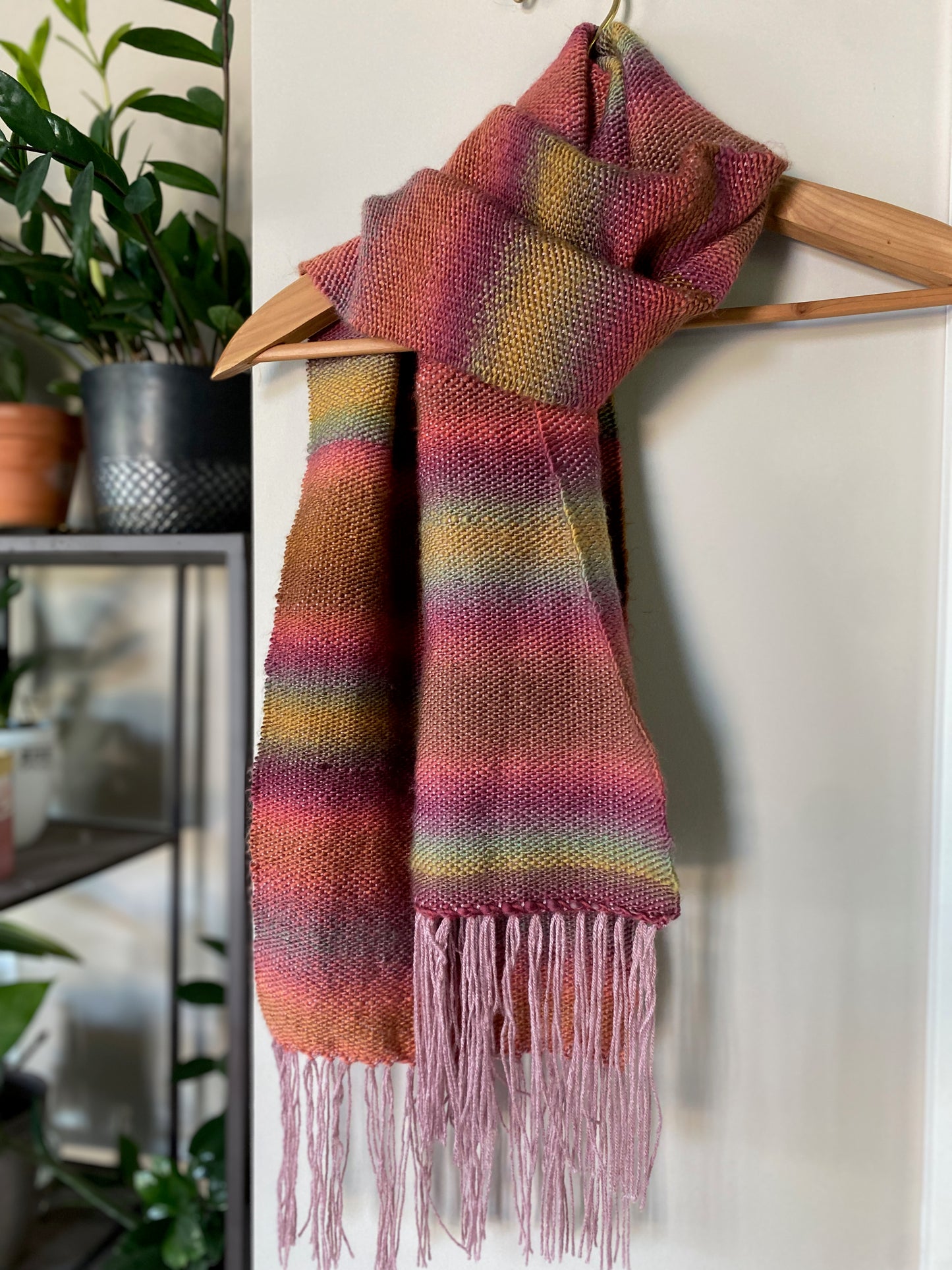 Ombre Scarf in Autumn Rose