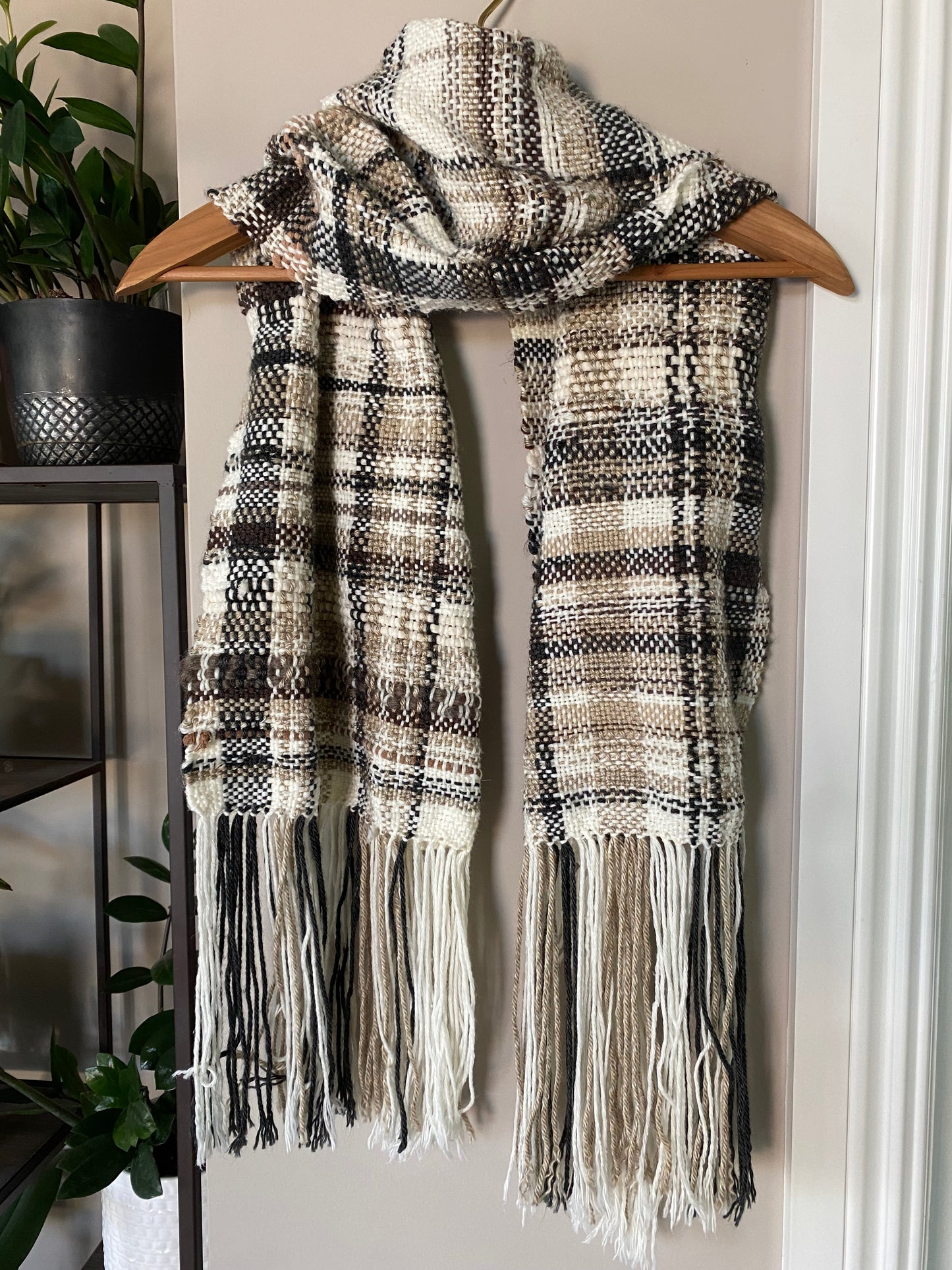 Plaid Scarf in Acorn