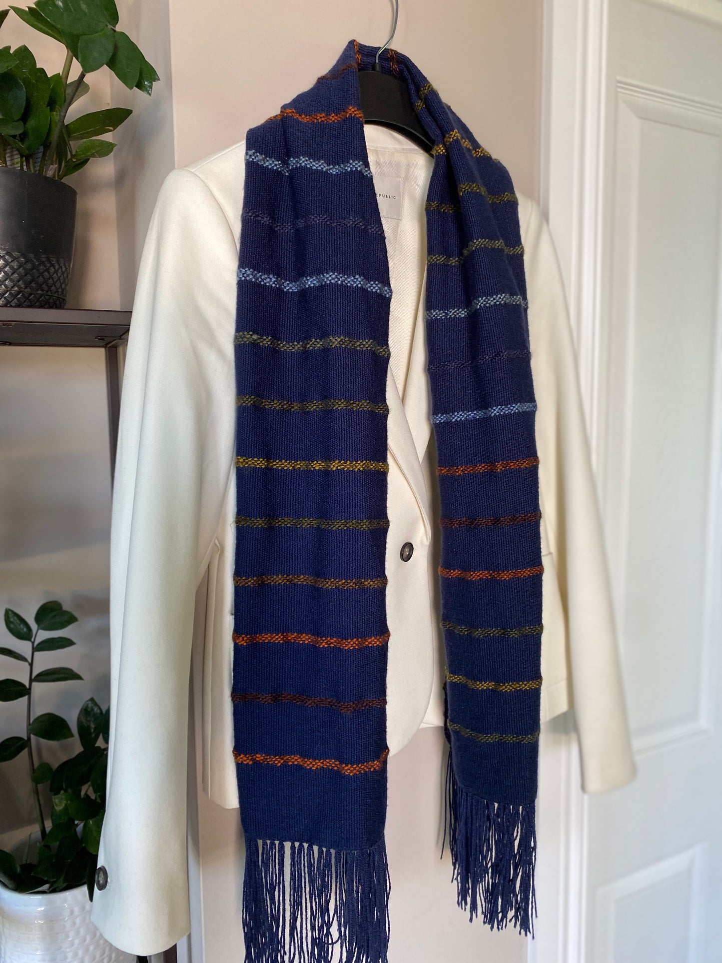 Preppy Striped Scarf