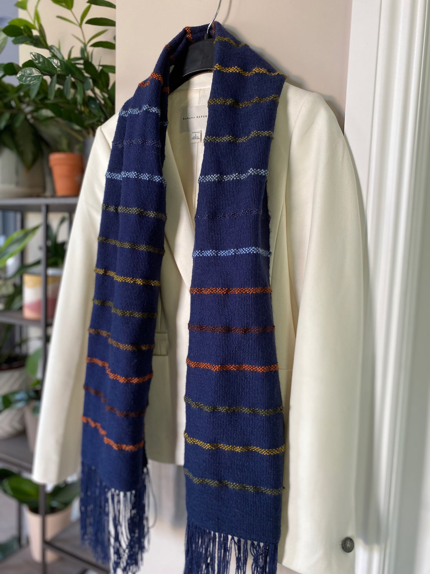 Preppy Striped Scarf