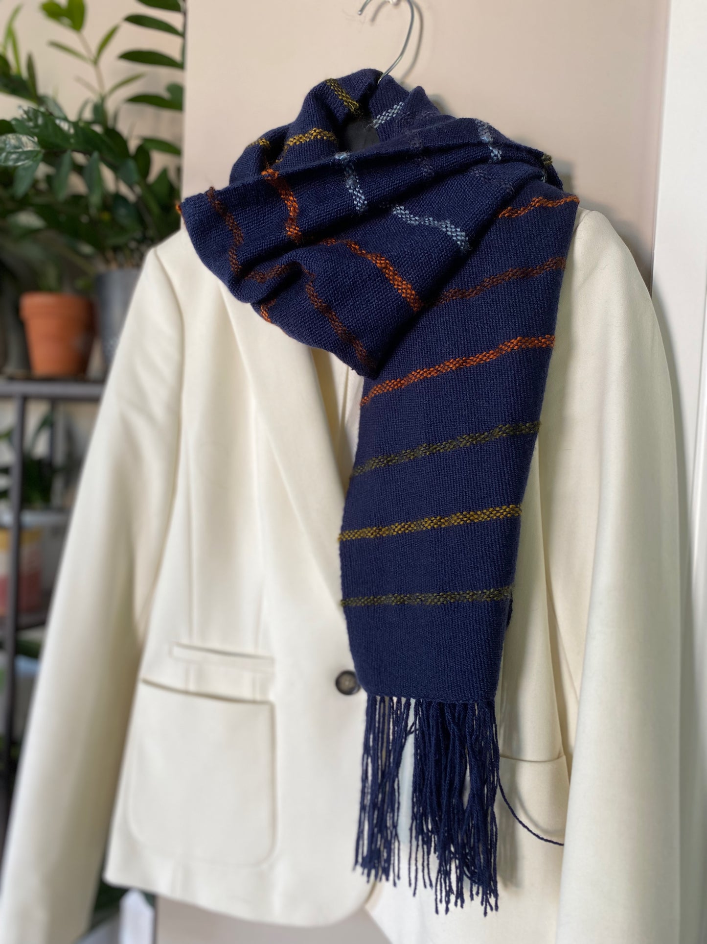 Preppy Striped Scarf