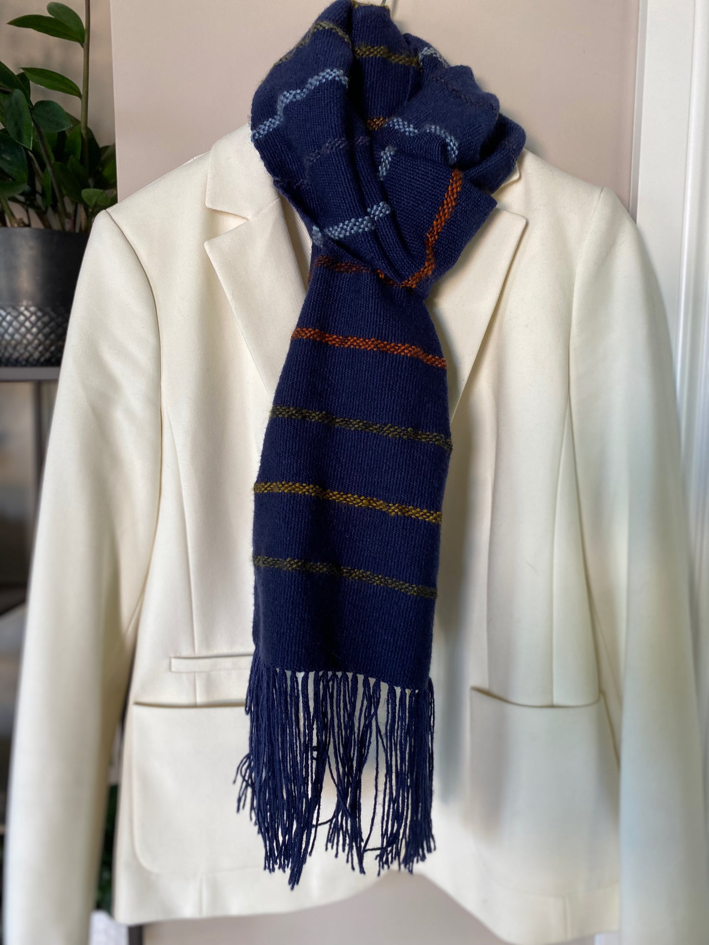 Preppy Striped Scarf