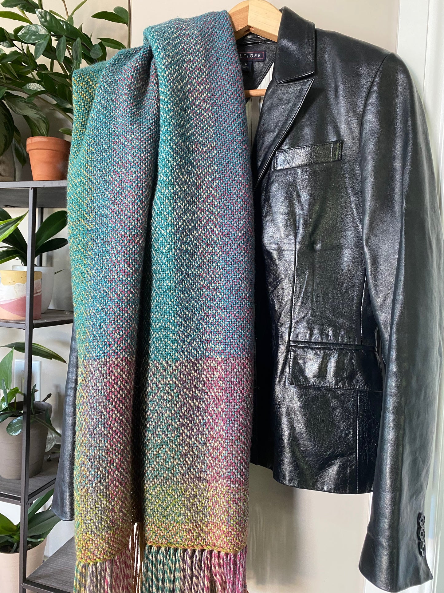 Jeweled Rainbow Blanket Scarf