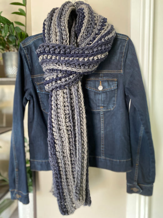 University Crochet Scarf