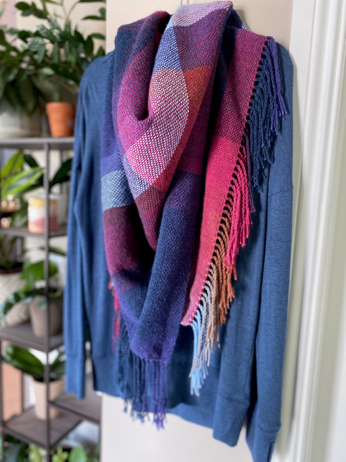 LAKESIDE Blanket Scarf in Violet Berry