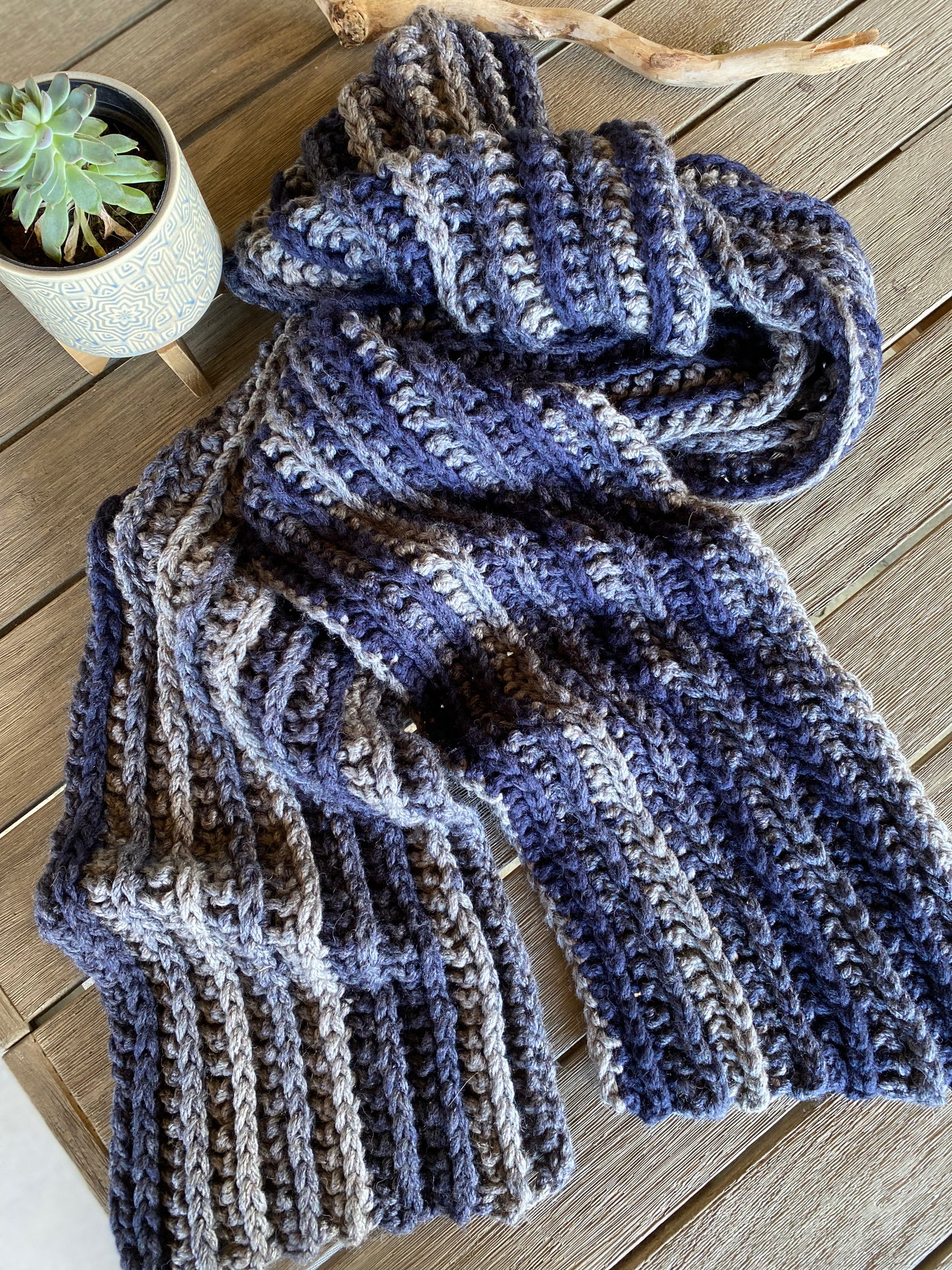 University Crochet Scarf