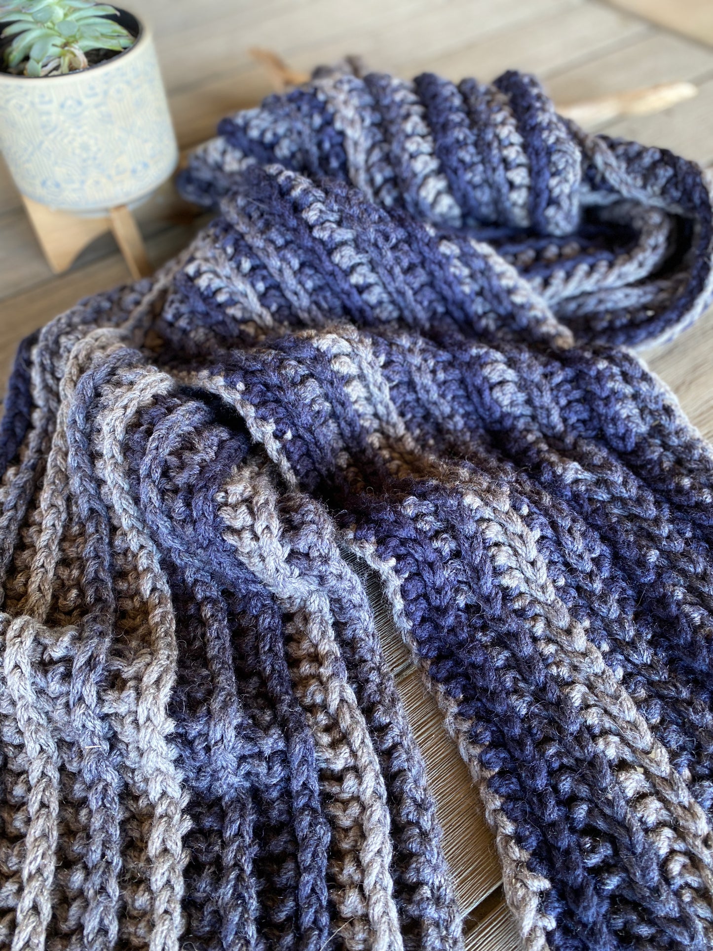 University Crochet Scarf