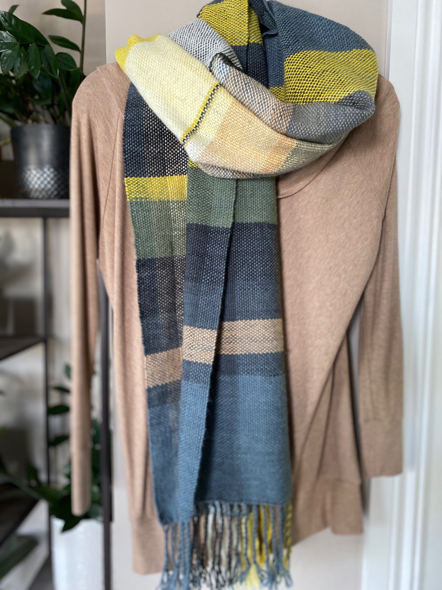 Winter Sun Plaid Scarf