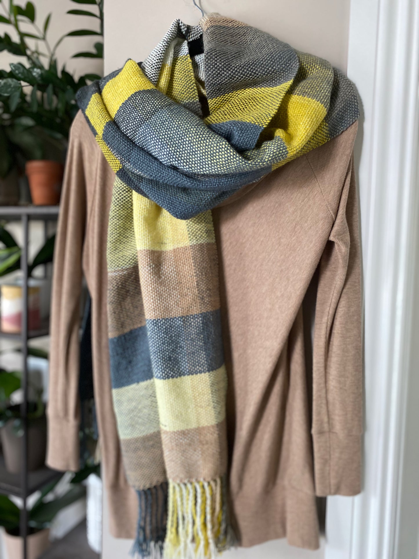 Winter Sun Plaid Scarf