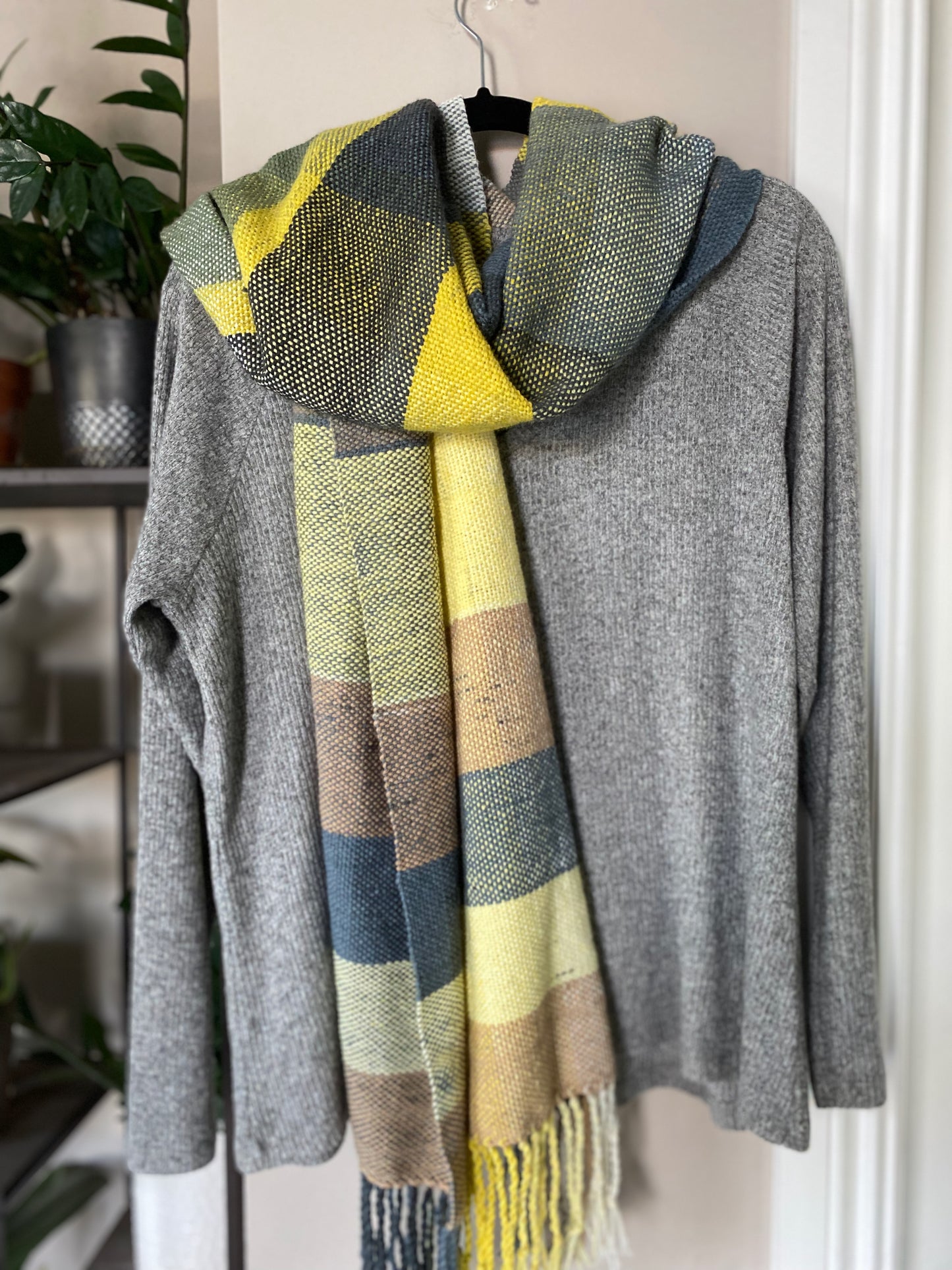 Winter Sun Plaid Scarf