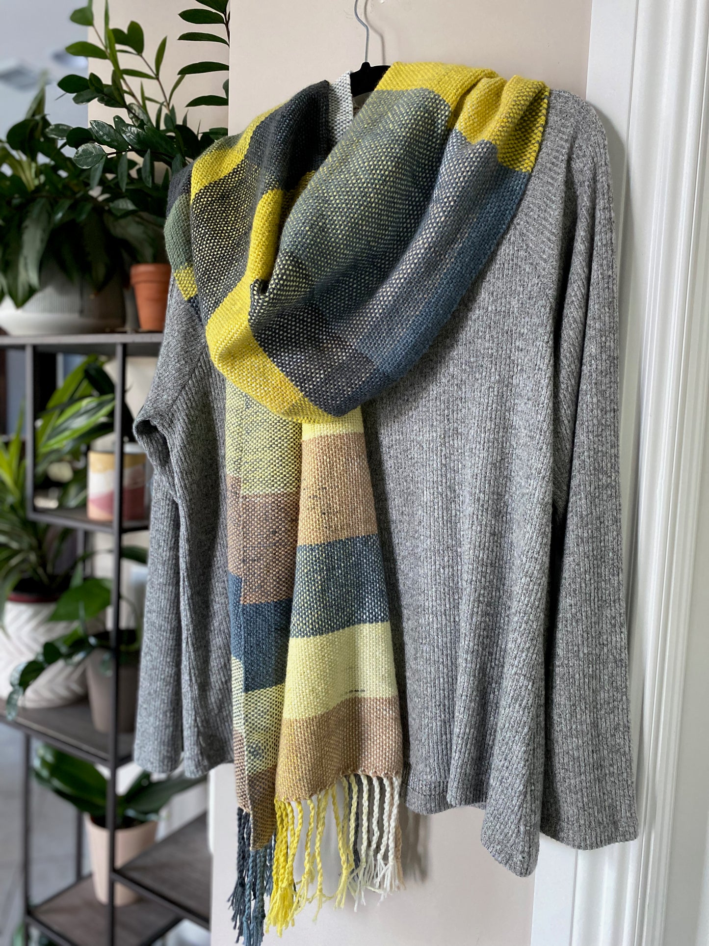 Winter Sun Plaid Scarf