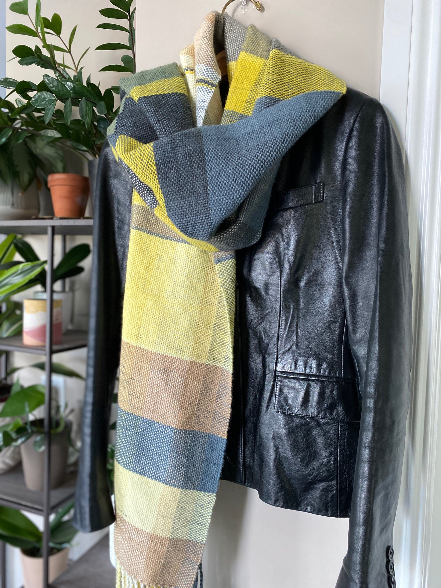 Winter Sun Plaid Scarf