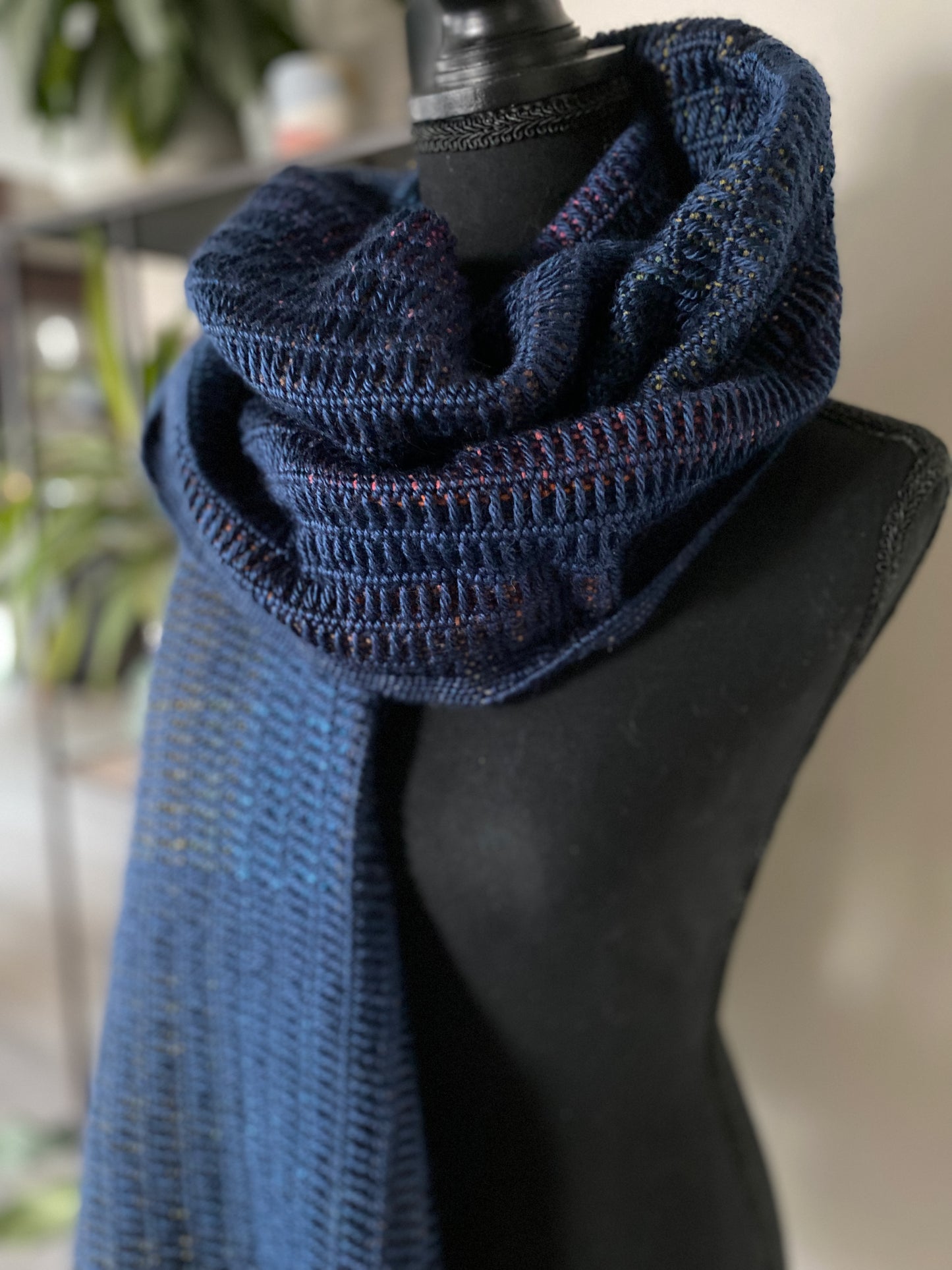 Skyline Navy Scarf