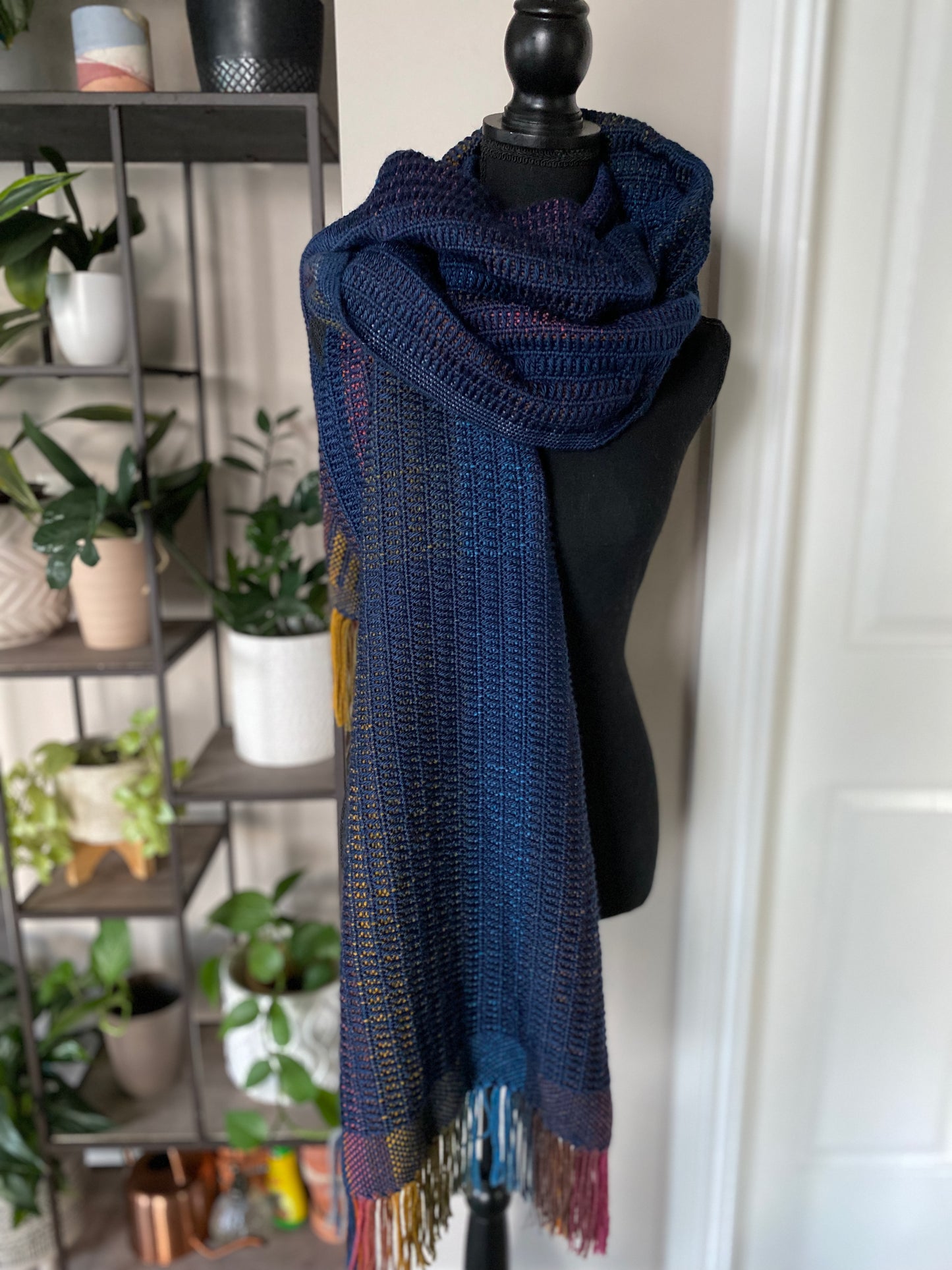 Skyline Navy Scarf