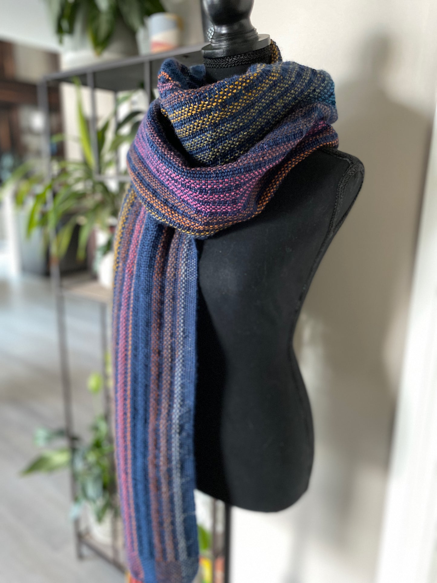 Skyline Navy Scarf