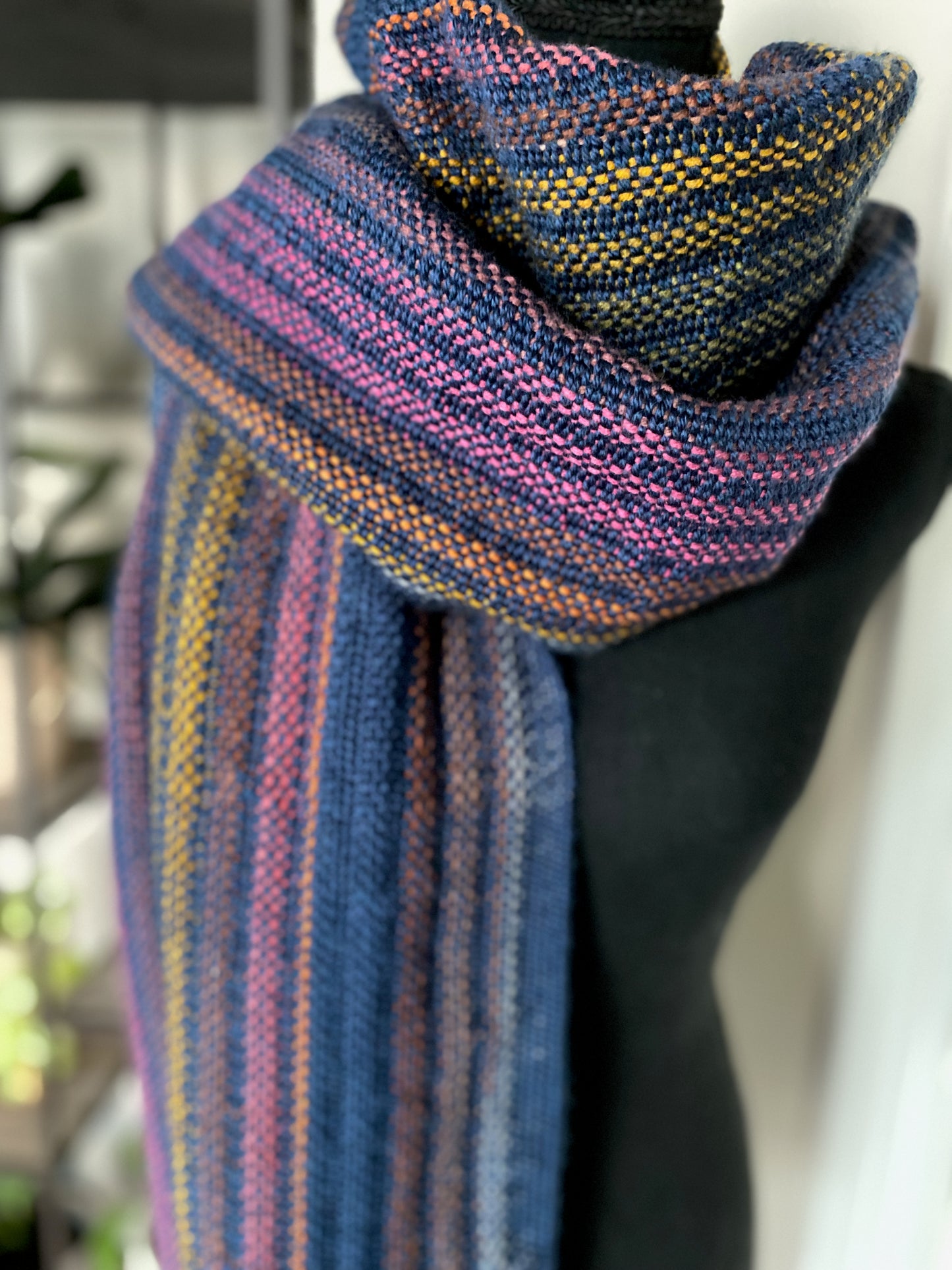 Skyline Navy Scarf