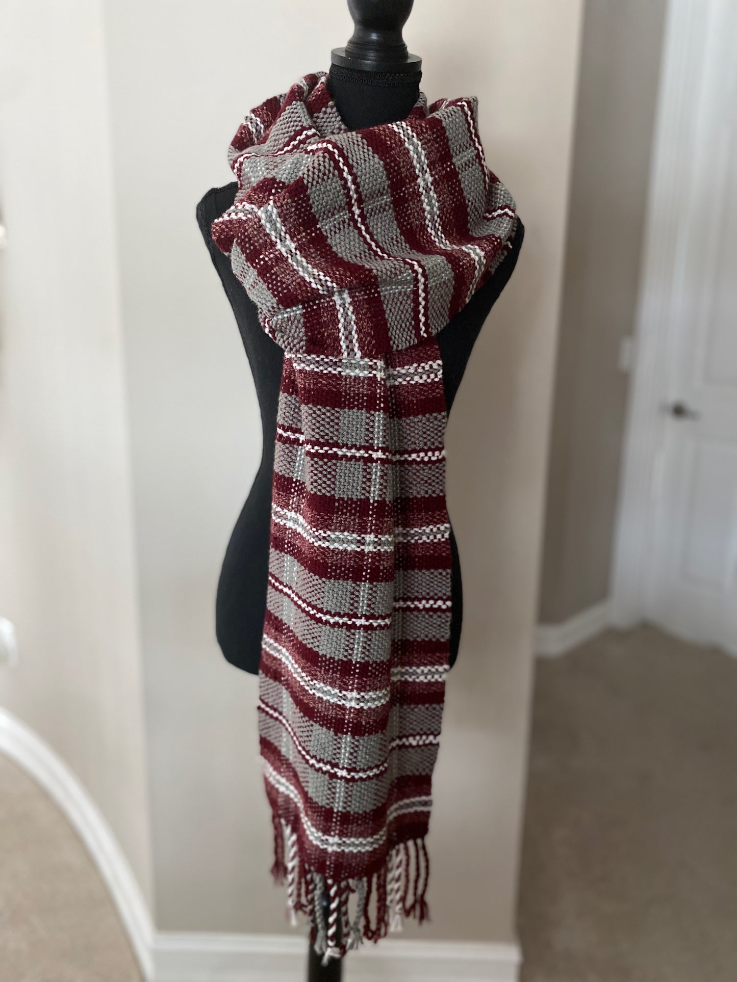 Merlot Plaid Scarf