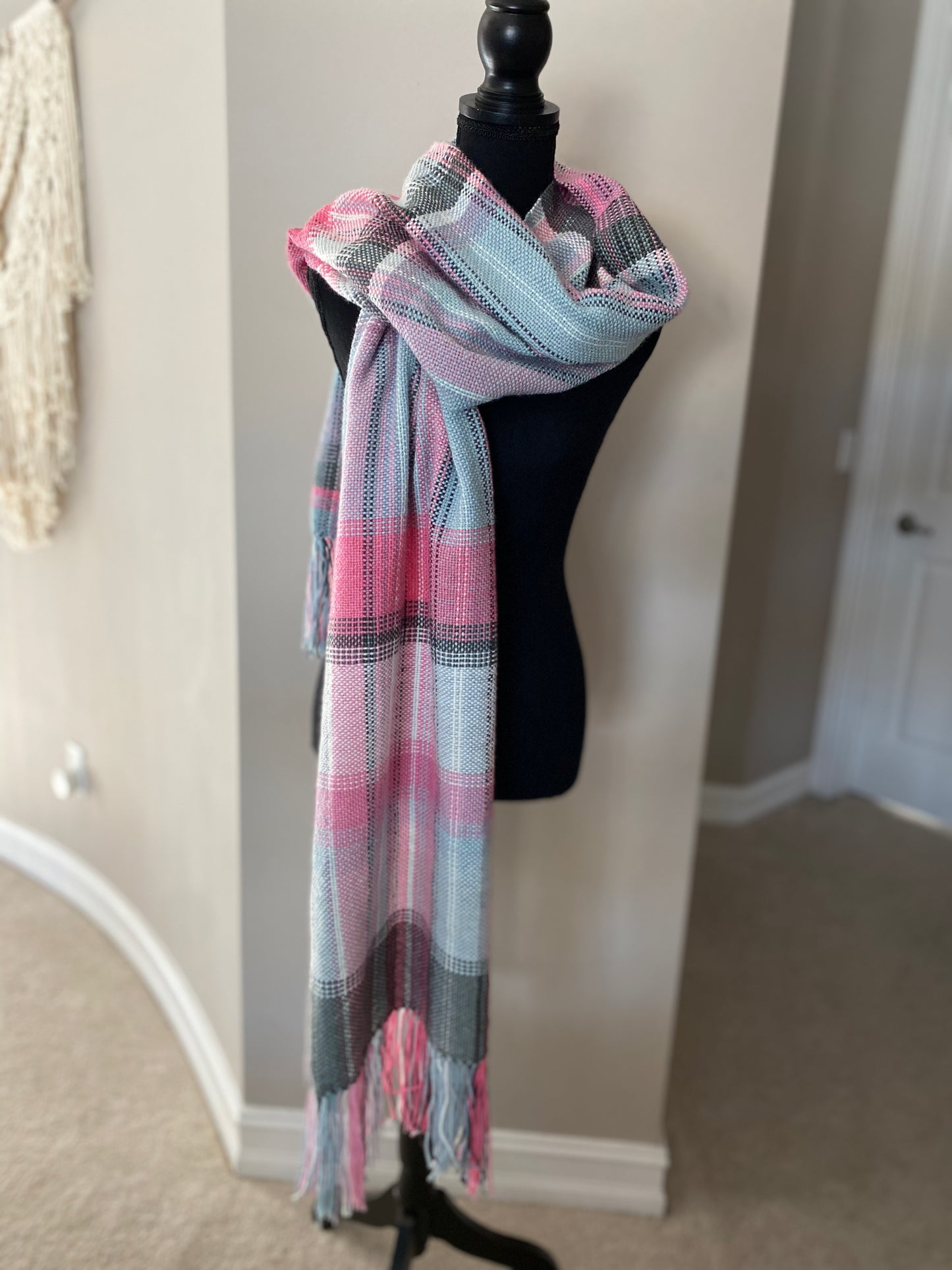 Snowy Flamingo Scarf