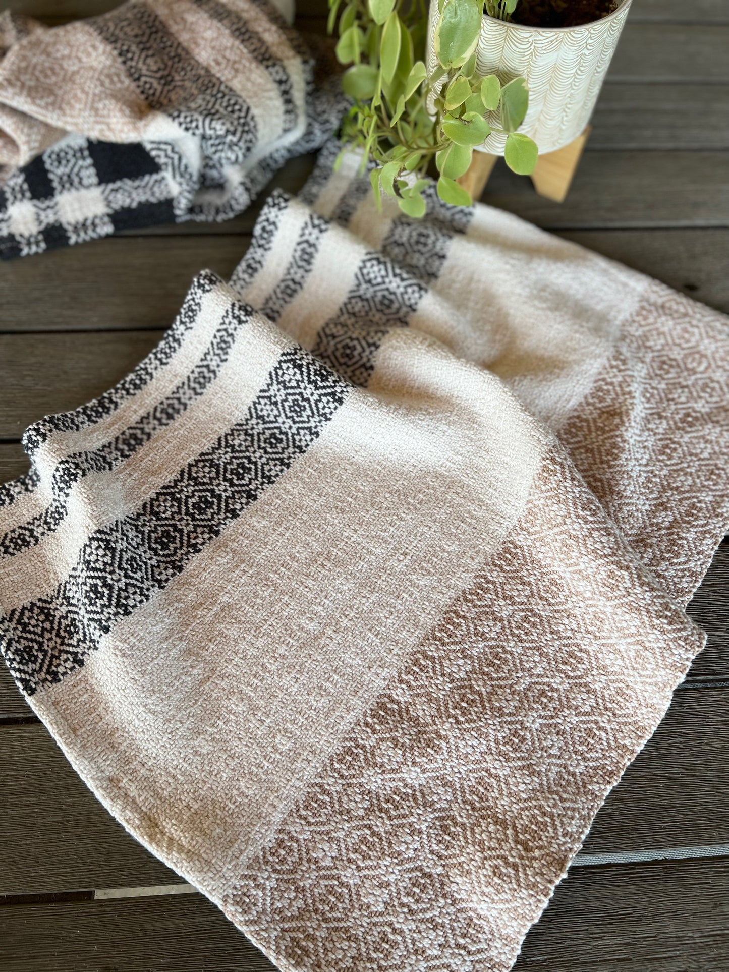 Organic Cotton Tea Towel Set - Farmhouse Plaid Twill