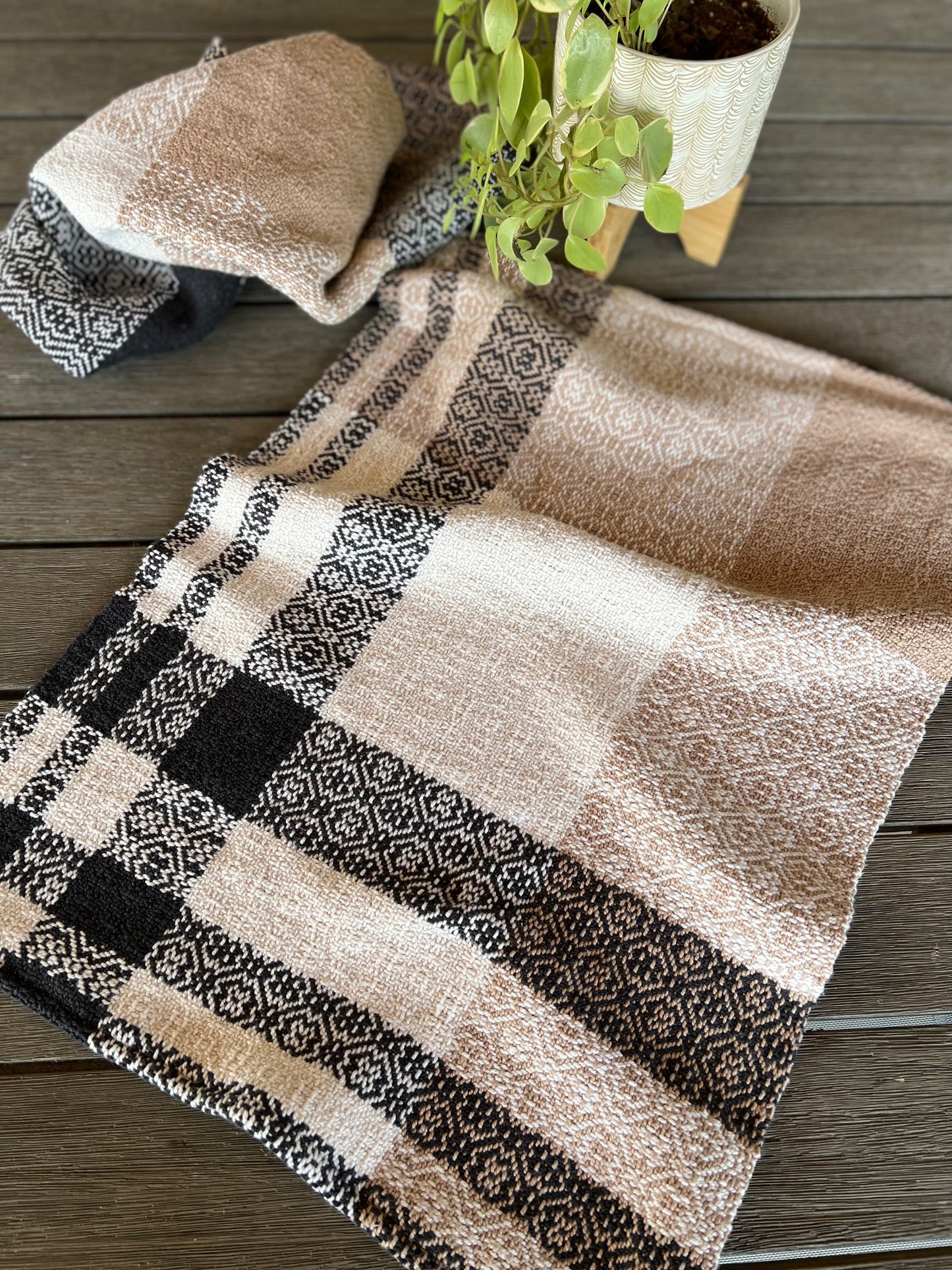 Organic Cotton Tea Towel Set - Farmhouse Plaid Twill