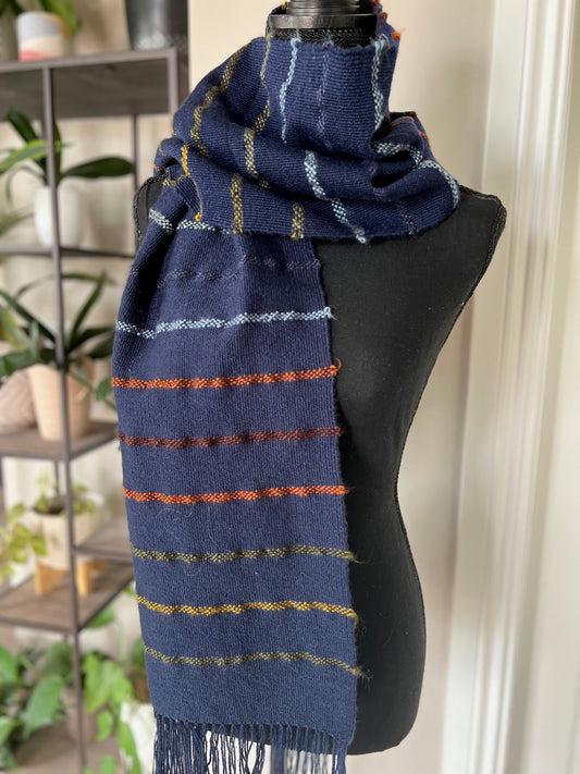 Preppy Striped Scarf