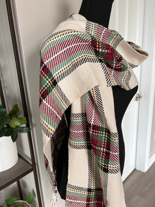 Festive Plaid Twill Scarf